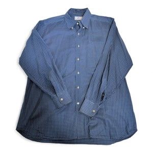 Southern Tide Men's Blue Gingham‎ Button-Down Shirt L